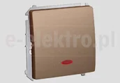 Wyłączniki światła i elektryczne - Kontakt SIMON S.A. Łącznik jednobiegunowy z sygnalizacją załączenia Basic - miniaturka - grafika 1