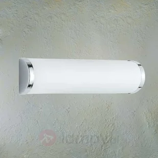 Prosta lampa łazienkowa z satynowanym kloszem - Lampy ścienne - miniaturka - grafika 2