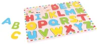 Zabawki interaktywne dla dzieci - Bigjigs Toys Ltd Wielkie litery Dopasowywanka - miniaturka - grafika 1