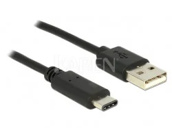 Delock Kabel USB Delock USB 2.0 - Typ A - Typ C -1 m - czarny - 83600 - Kable USB - miniaturka - grafika 7
