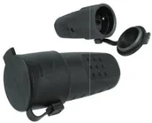 Gniazdka elektryczne - Pawbol Gniazdo gumowe przenośne 250V/16A IP44 LUX D.3157L - miniaturka - grafika 1