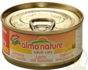 Almo Nature Łosoś z marchewką puszka 24x70g - Mokra karma dla kotów - miniaturka - grafika 2