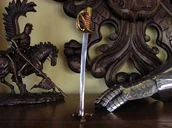 Repliki - broń - Płatnerze hiszpańscy NOŻYK DO LISTÓW SZABLA GENERAŁA LEE - miniaturka - grafika 1