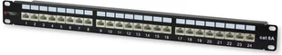 Techly Patch panel TechlyPro 24 STP Cat.6/6a czarny I-PP 24-RS-C6AT SPTCOKEP0030 - Kable miedziane - miniaturka - grafika 3
