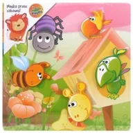 Puzzle - Brimarex Drewno Ukł. 3D magnetyczna ptaki owady ZAREK041771 - miniaturka - grafika 1