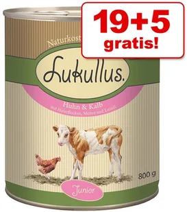 Lukullus Junior, serca indycze z jagnięciną - 6 x 800 g - Mokra karma dla psów - miniaturka - grafika 2