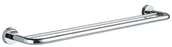 Wieszaki łazienkowe - Emco 456100160 podwójny uchwyt na ręcznik kąpielowy Rondo 2 600 MM, chromowany 456100160 - miniaturka - grafika 1