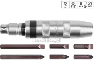 YATO wkrętak UDAROWY Cr-V + 6 BITÓW YT-2801 - Śrubokręty - miniaturka - grafika 3