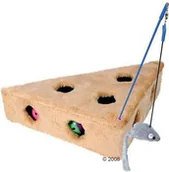 Zabawki dla kotów - Trixie Pluszowy ser z myszką i piłeczkami - 36 x 19 x 31 cm - miniaturka - grafika 1