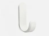 Wieszaki i stojaki - Normann Copenhagen Haczyk Curve biały 331552 - miniaturka - grafika 1