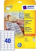 Etykiety do drukarek - Avery Zweckform Trwałe Etykiety uniwersalne; A4 25/op., 48,5 x 25,4 mm, bi - miniaturka - grafika 1