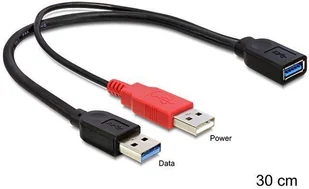 Delock Kabel USB 83176 USB 3.0 USB 3.0 0,30m kolor czarny - Kable komputerowe i do monitorów - miniaturka - grafika 3