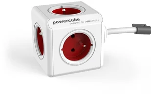 Powercube ORNO-Polska ORNO Przedłużacz Z 5-KROTNYM GNIAZDEM E/FR 3 m CZERWONY - Przedłużacze i rozgałęźniki - miniaturka - grafika 3