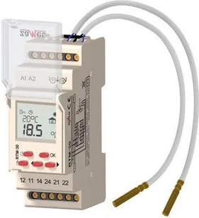 Zamel RTM-30/S Regulator temperatury 5-95 z 2 sondami 230V AC - Regulatory i termostaty - miniaturka - grafika 2