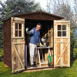 Domek drewniany Uran 180 x 180 cm - Altany ogrodowe - miniaturka - grafika 3