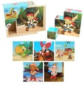 Klocki - Brimarex Drewno Drewniane KLOCKI Jake i Piraci 346297 - miniaturka - grafika 1