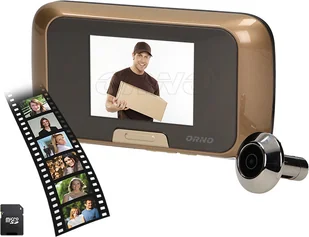 Orno Elektroniczny wizjer do drzwi 3,2" z funkcją nagrywania na kartę Micro SD, bateryjny OR-WIZ-1101 - Akcesoria do domofonów i wideodomofonów - miniaturka - grafika 4