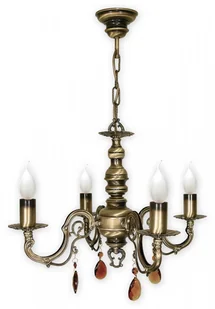 Lemir Antares żyrandol 4 pł patyna O1314/W4 015O1314 W4 - Lampy sufitowe - miniaturka - grafika 2