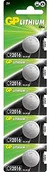 Baterie i akcesoria - GP Battery Ogniwo guzikowe GP battery Lithium CR2016 5er Blister GP Lithium Button CR2016 - miniaturka - grafika 1