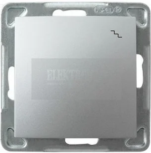 Ospel Wyłącznik ścienny IMPRESJA MODUŁ schodowy srebro - Wyłączniki światła i elektryczne - miniaturka - grafika 2