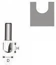 Frezy - DEDRA Frez do drewna z płytkami węglikowymi rowkujący U - 07F071B - miniaturka - grafika 1