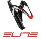 Koszyki rowerowe - ELITE Koszyk na bidon Custom Race Czarno-czerwony - miniaturka - grafika 1