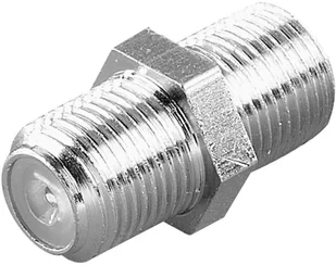 Vivanco Gniazdo podwójne F SAT 44009 Przejściówka adapter Gniazdo F Gniazdo F srebrny - Złącza, przejściówki, adaptery Vivanco Gniazdo podwójne F SAT 44009 Przejściówka adapter Gniazdo F Gniazdo F srebrny - Złącza, przejściówki, adaptery - miniaturka - grafika 1