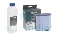 Akcesoria i części do ekspresów do kawy - Saeco AquaClean CA6903 Filtr do ekspresu Philips + CA6700 (21002351) Odkamieniacz do ekspresów 500ml - miniaturka - grafika 1