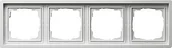 Klawisze i ramki - Gira F100 BIAŁY Ramka X4 0214112 - miniaturka - grafika 1