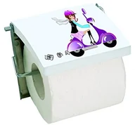 Akcesoria do wc - MSV 140824 Jane, MDF/WC ze stali nierdzewnej, biały, 4-stronny firmy, 13 x 15 x 1,5 cm (1792/140824) - miniaturka - grafika 1