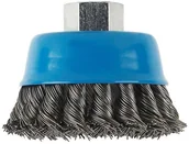 Materiały ścierne - Bosch Szczotka garnkowa pleciony drut 0 5 mm 75 mm 12500 U min M 14 75 mm Drut stalowy 1608622029 1 szt - miniaturka - grafika 1