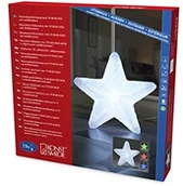 Pozostałe oświetlenie - Konstsmide 6129-500 świecąca figura LED z akrylu w kształcie gwiazdy, oświetlenie zewnętrzne (stopień ochrony IP44), z transformatorem zewnętrznym 12 V, z 6 funkcjami zmiany koloru, 141 diod RG - miniaturka - grafika 1