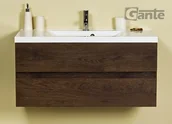 Szafki łazienkowe - Gante Szafka z umywalką 100/48 seria Elegante AD - miniaturka - grafika 1