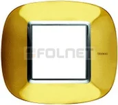 Klawisze i ramki - Bticino Ramka owalna metal 2 moduły - Btcino Axolute HB4802OR - miniaturka - grafika 1