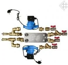 Kratki.pl zestaw mosiężny Wymiennikowo-pompowy 40 ZPW2K40 - Akcesoria kominkowe - miniaturka - grafika 2