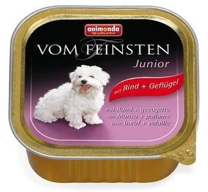 Animonda Dog Vom Feinsten Junior smak: wołowina z drobiem 150g tacka - Mokra karma dla psów - miniaturka - grafika 2