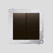 Wyłączniki światła i elektryczne - Kontakt Simon KONTAKT - SIMON Łącznik świecznikowy brąz mat DW5A.01/46 - miniaturka - grafika 1