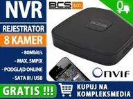 Akcesoria do monitoringu - BCS Eco 8-kanałowy Rejestrator IP sieciowy -NVR08015ME (NVR) - DOSTAW (BCS-DMIP2501IR-M-IV) - miniaturka - grafika 1