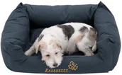 Legowiska dla psów - Bitiba Legowisko dla psa Sleepy Time, szare, L - Dł. x szer. x wys.: 100 x 75 x 30 cm - miniaturka - grafika 1