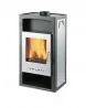 Piece wolnostojące - Haas+Sohn piec wolnostojący ADRIA II z wymiennikiem wodnym srebrne boki - miniaturka - grafika 1