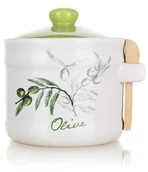 Pojemniki kuchenne - Banquet Pojemnik ceramiczny z łyżeczką Olives - miniaturka - grafika 1