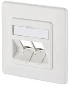 Gniazdka elektryczne - Metz Connect Gniazdo sieciowe Rodzaj montażu Podtynkowy Wkład z płytką centralną i ramką Connect 1309151002-E 1309151002-E bez wyposażenia 2 Porty - miniaturka - grafika 1