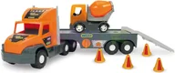 Samochody i pojazdy dla dzieci - Wader Super Tech Truck laweta z betoniarką 36750 - miniaturka - grafika 1