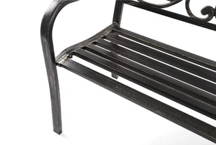 Home&Garden Home Garden Ławka metalowa Bloom Gold (177991) 177991 - Ławki ogrodowe - miniaturka - grafika 3