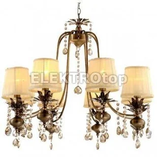 Candellux Żyrandol abażurowy OPRAWA wisząca LAMPA klasyczna ADONIS 38-13873 kremowy - Lampy sufitowe - miniaturka - grafika 2