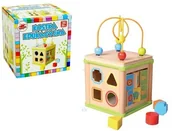 Klocki - Brimarex DREWNIANA KOSTKA EDUKACYJNA - miniaturka - grafika 1