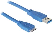 Kable USB - Delock Kabel USB 3.0 83502 [1x Złącze męskie USB 3.0 A 1x Złącze męskie micro-USB 3.0 B] 5 m niebieski - miniaturka - grafika 1