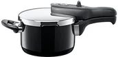 Rondle - Silit Sicomatic t-plus szybkowar z wewnętrzną skalą pomiarową, bez wkładki, ceramiczna powłoka Silargan, pojemność: 2,5 l, średnica: 18 cm, kompatybilny z kuchenkami indukcyjnymi, kolor: czarny 2120260189 - miniaturka - grafika 1