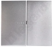 Wyłączniki światła i elektryczne - Legrand VALENA - KLAWISZ PODWÓJNY ALUMINIUM, 770252, - miniaturka - grafika 1