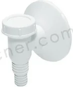 Akcesoria hydrauliczne - Tycner Syfon pralki natynkowy biały - miniaturka - grafika 1